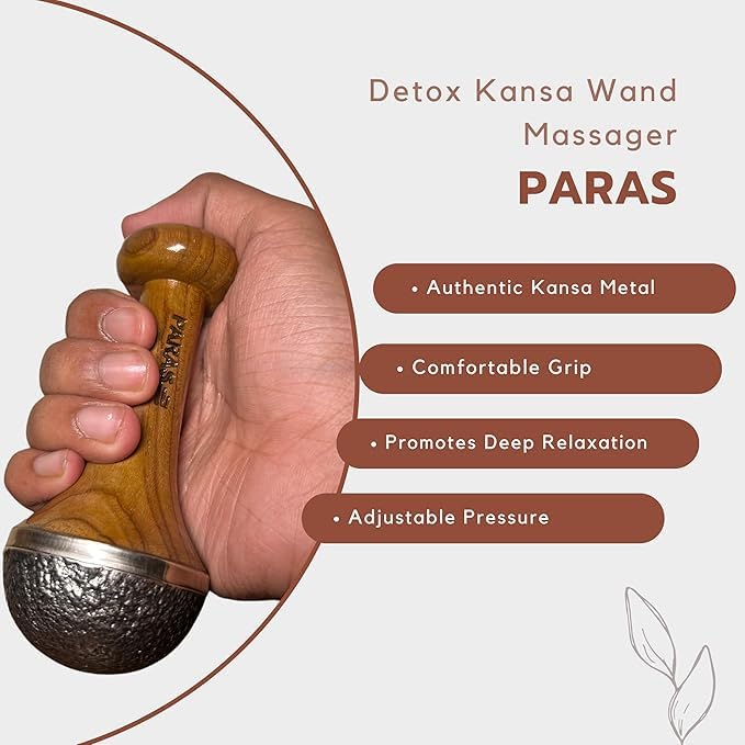 PARAS Ultimate Combo: Kansa Wand Massager & Silicon Ice Roller