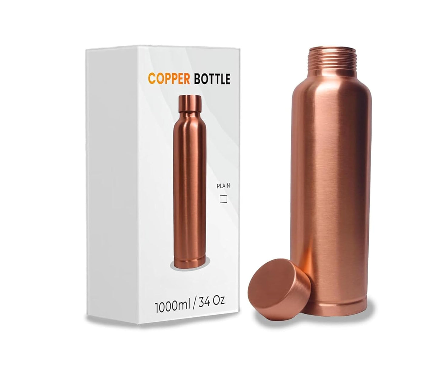 Copper Bottle - Smooth (1 litre)