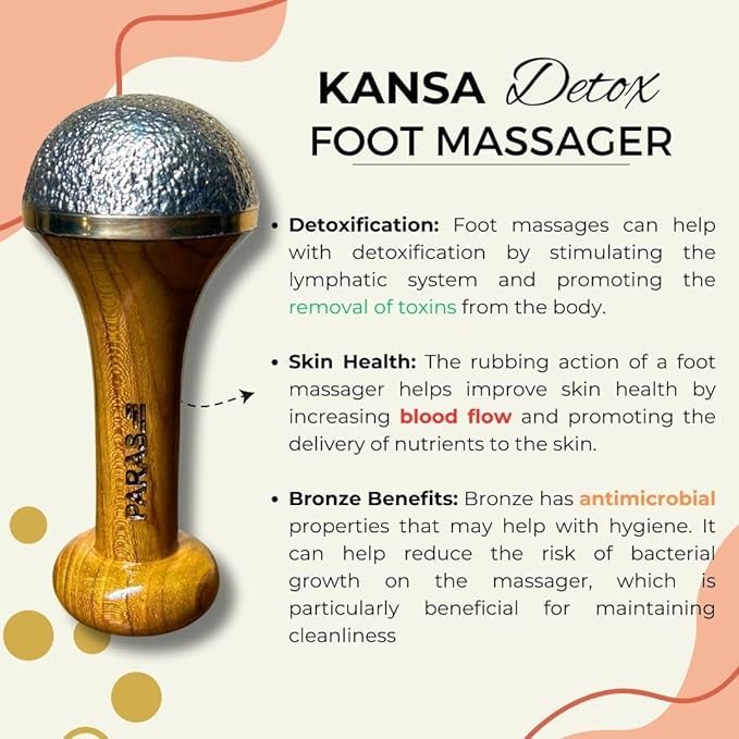 PARAS Ultimate Combo: Kansa Wand Massager & Silicon Ice Roller